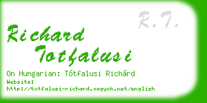 richard totfalusi business card