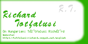 richard totfalusi business card